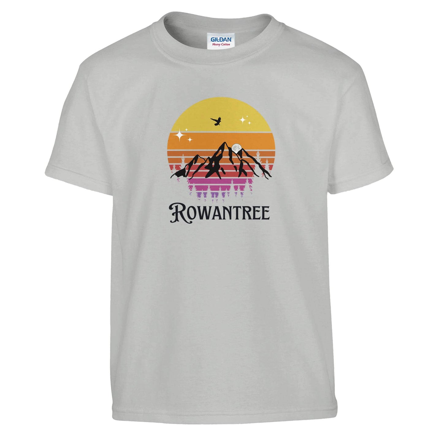 Rowantree Mountains Classic Kids Crewneck T-shirt | Gildan® 5000B - Rowantree Clothing and Accessories Inc