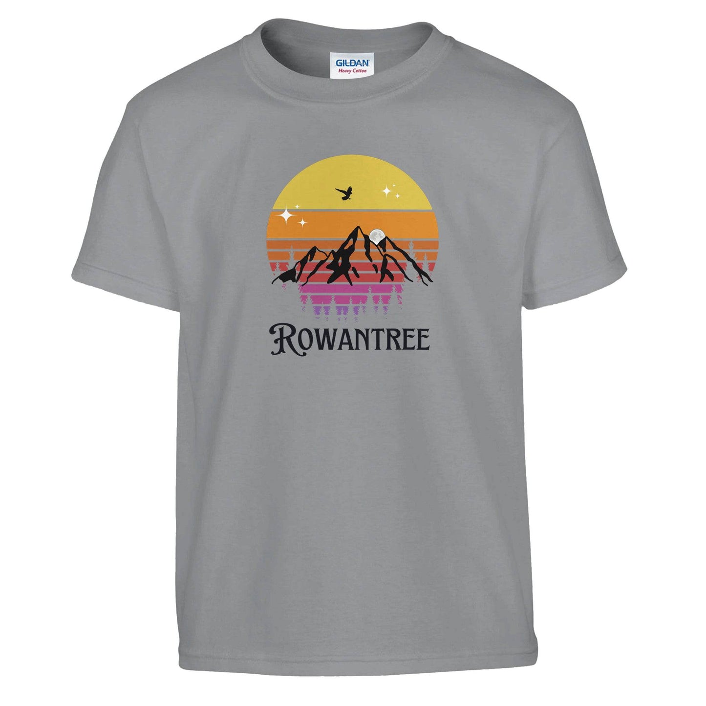 Rowantree Mountains Classic Kids Crewneck T-shirt | Gildan® 5000B - Rowantree Clothing and Accessories Inc