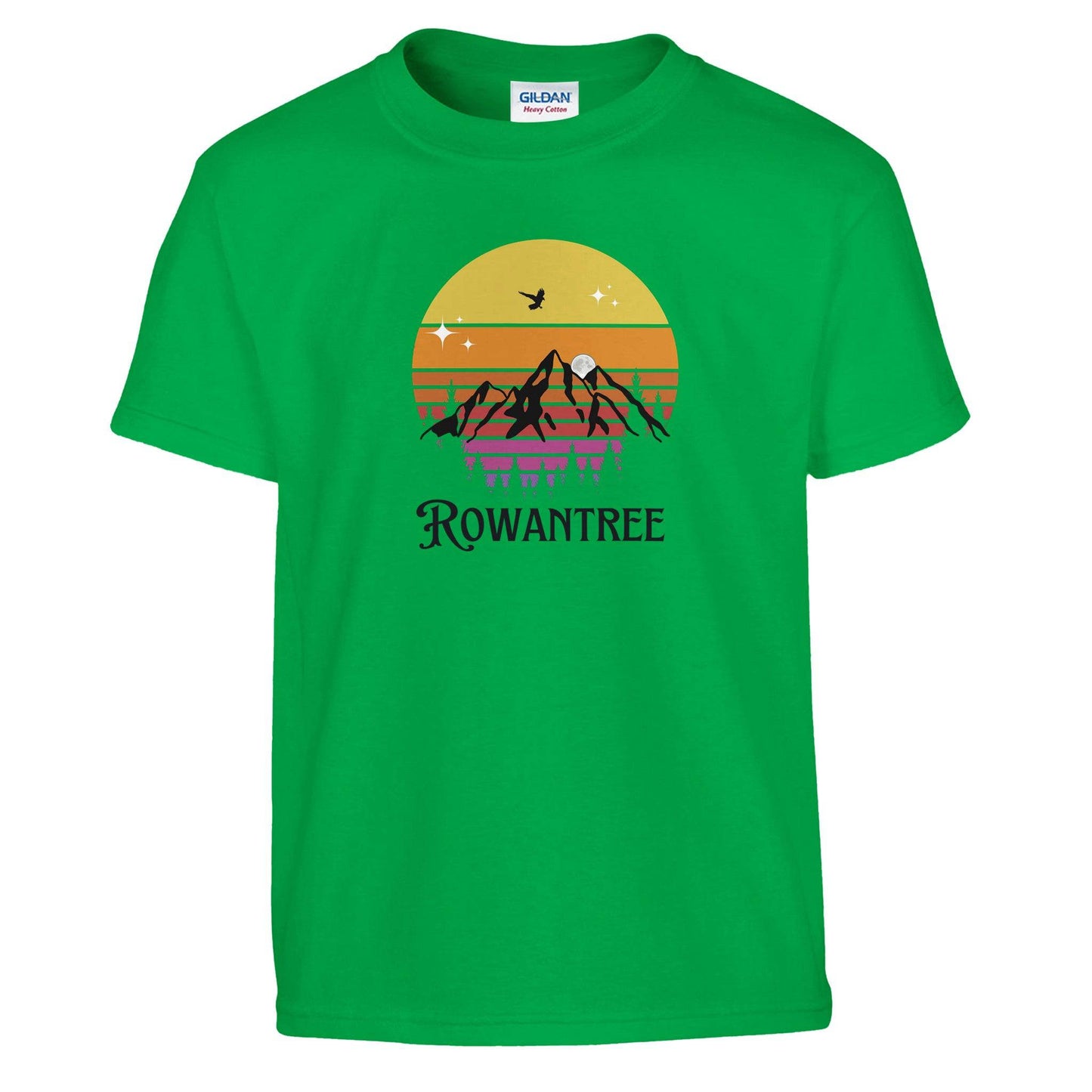 Rowantree Mountains Classic Kids Crewneck T-shirt | Gildan® 5000B - Rowantree Clothing and Accessories Inc