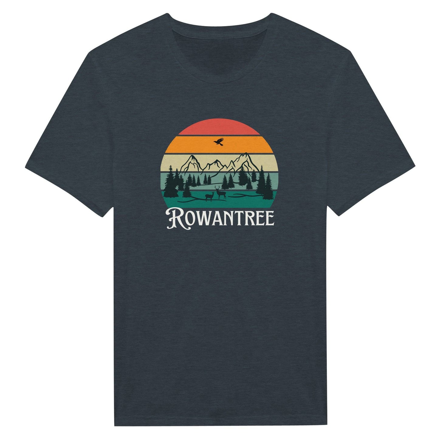 Rowantree Retro Classic Unisex Crewneck T-shirt - Rowantree Clothing and Accessories Inc