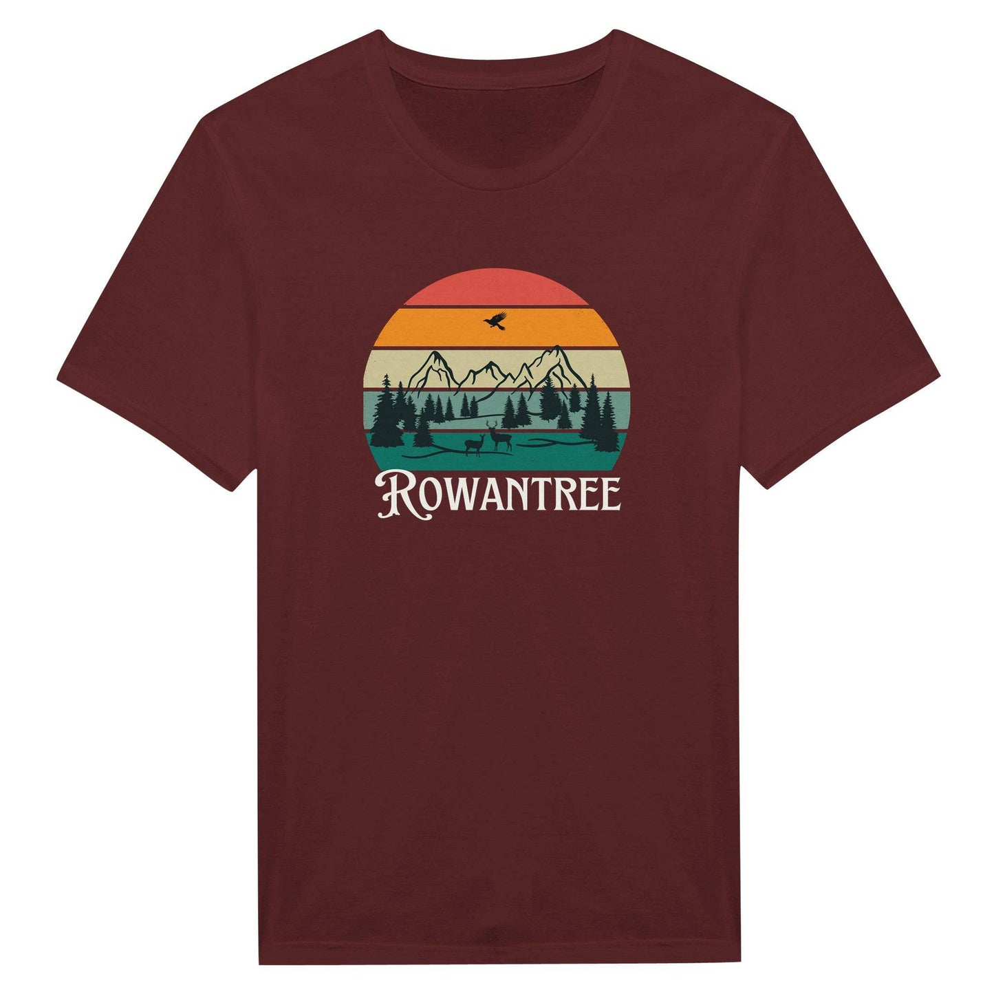 Rowantree Retro Classic Unisex Crewneck T-shirt - Rowantree Clothing and Accessories Inc