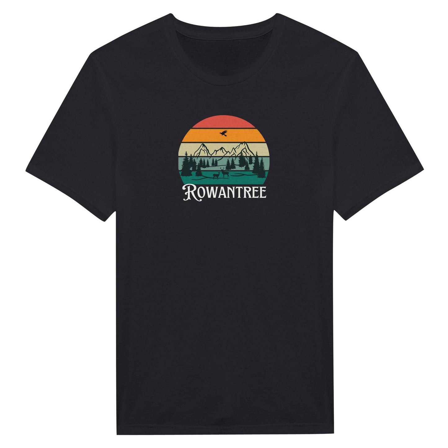 Rowantree Retro Classic Unisex Crewneck T-shirt - Rowantree Clothing and Accessories Inc