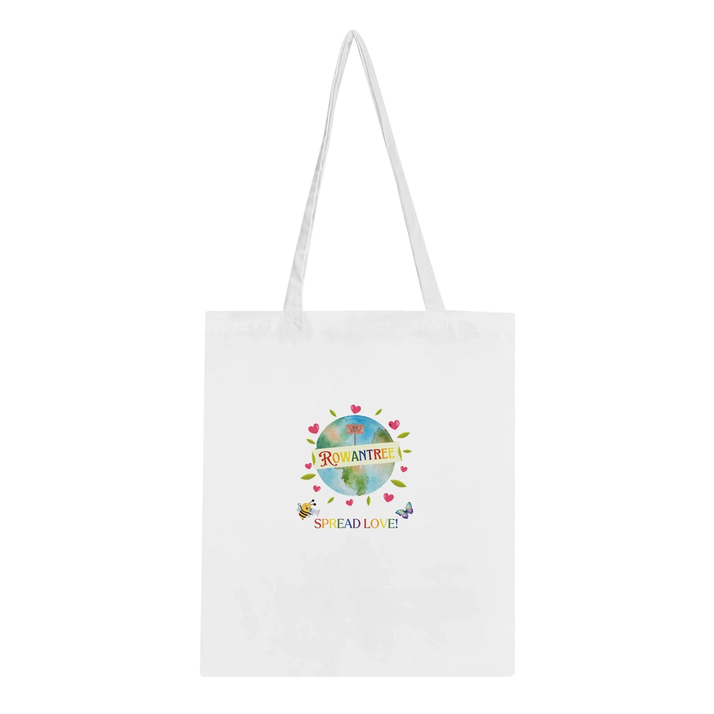 Spread Love Classic Tote Bag - Rowantree Clothing and Accessories Inc