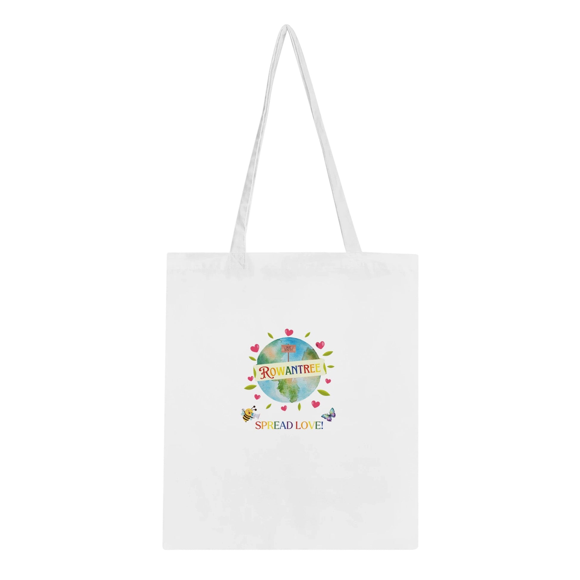 Spread Love Classic Tote Bag - Rowantree Clothing and Accessories Inc