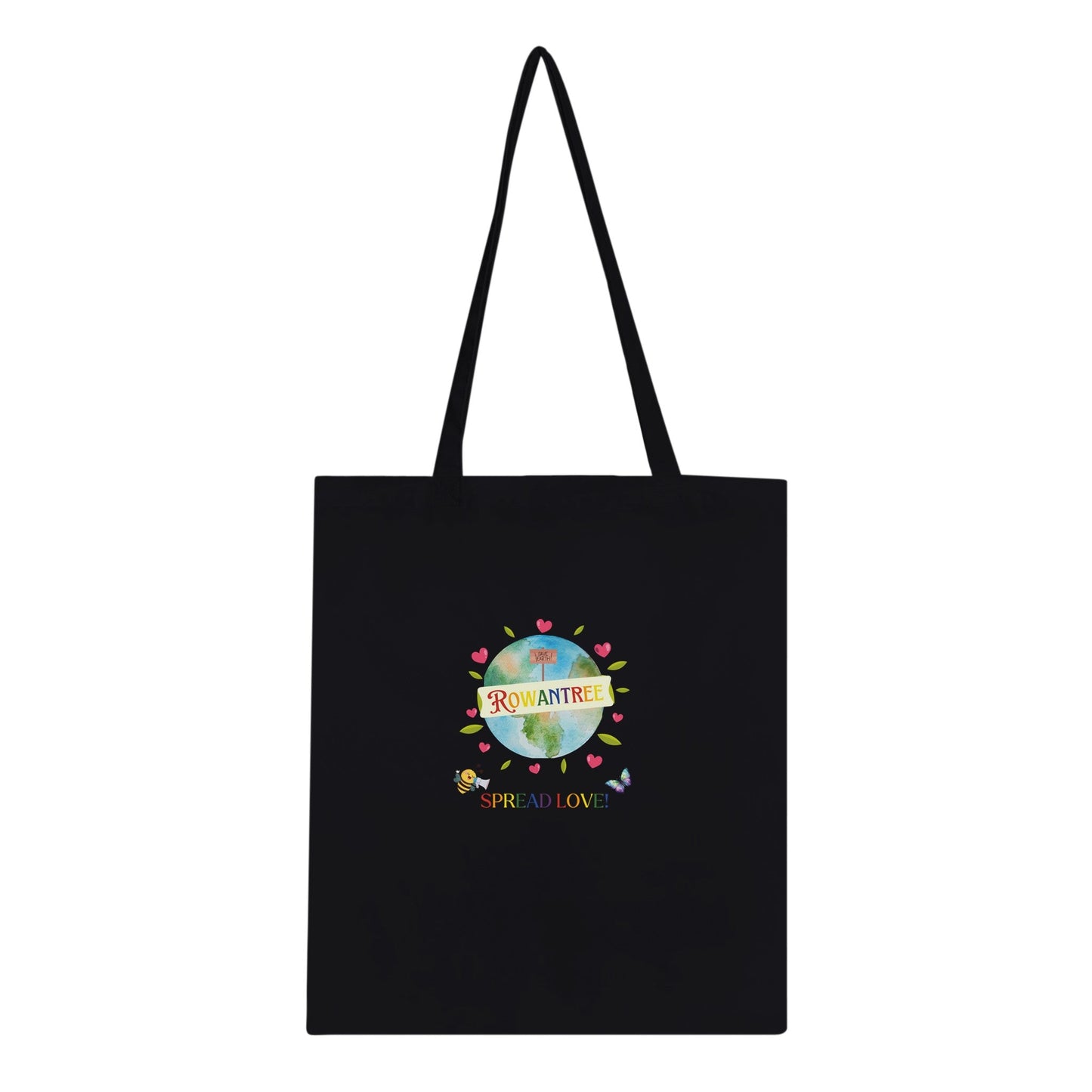 Spread Love Classic Tote Bag - Rowantree Clothing and Accessories Inc