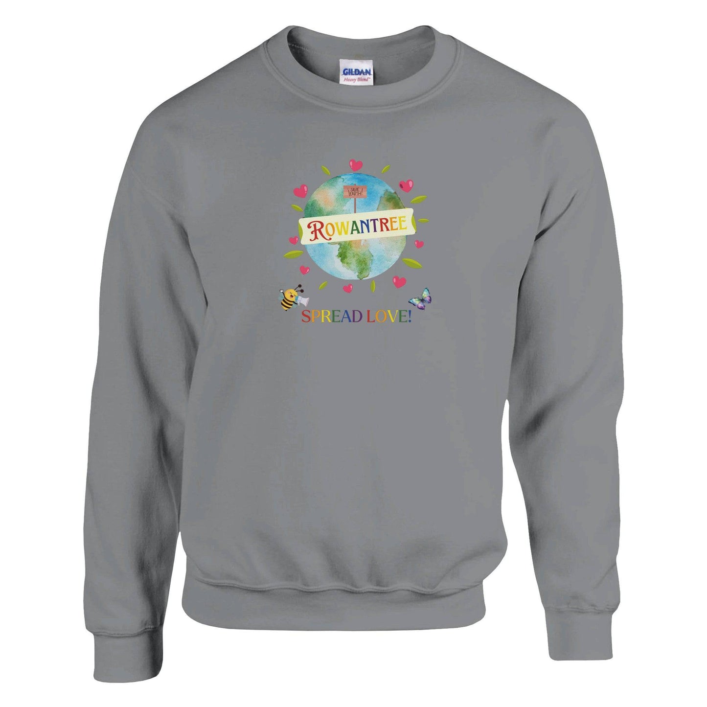 Spread Love Classic Unisex Crewneck Sweatshirt | Gildan® 18000 - Rowantree Clothing and Accessories Inc