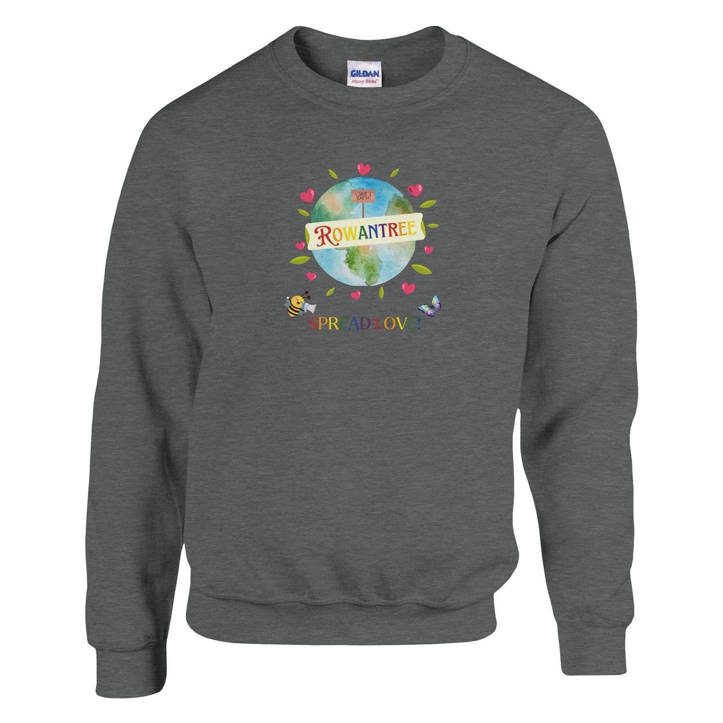 Spread Love Classic Unisex Crewneck Sweatshirt | Gildan® 18000 - Rowantree Clothing and Accessories Inc