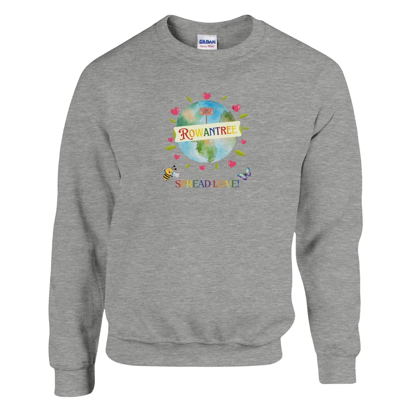 Spread Love Classic Unisex Crewneck Sweatshirt | Gildan® 18000 - Rowantree Clothing and Accessories Inc