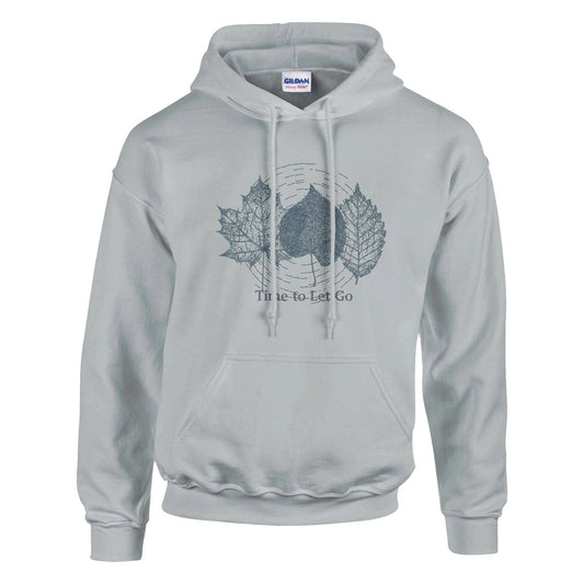 Time to Let Go -Silver Leaves Classic Unisex Pullover Hoodie | Gildan® 18500 - Rowantree Clothing and Accessories Inc