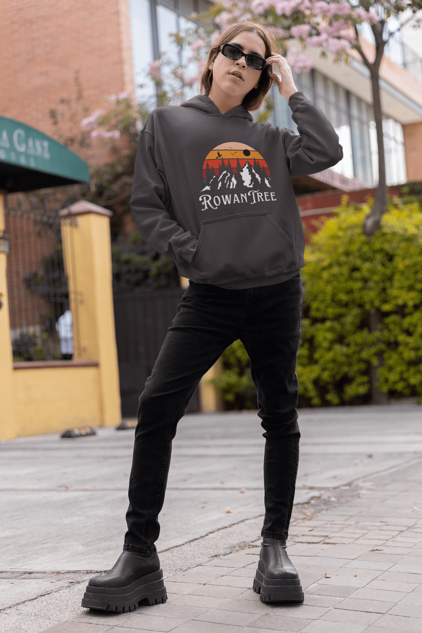 Rowantree Mountains Unisex Hoodie - Rowantree Clothing