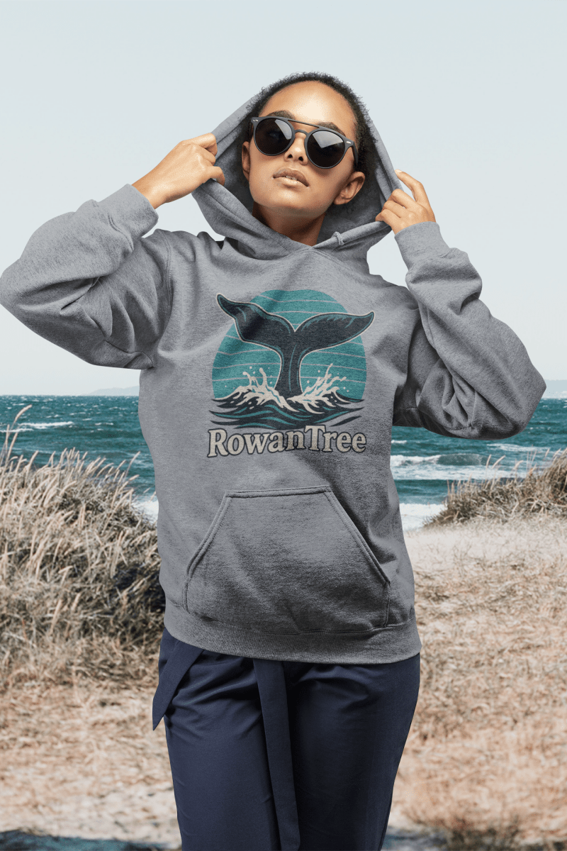 RowanTree Whale Song Pullover Hoodie - RowanTree ClothingRowanTree Whale Song Pullover Hoodie