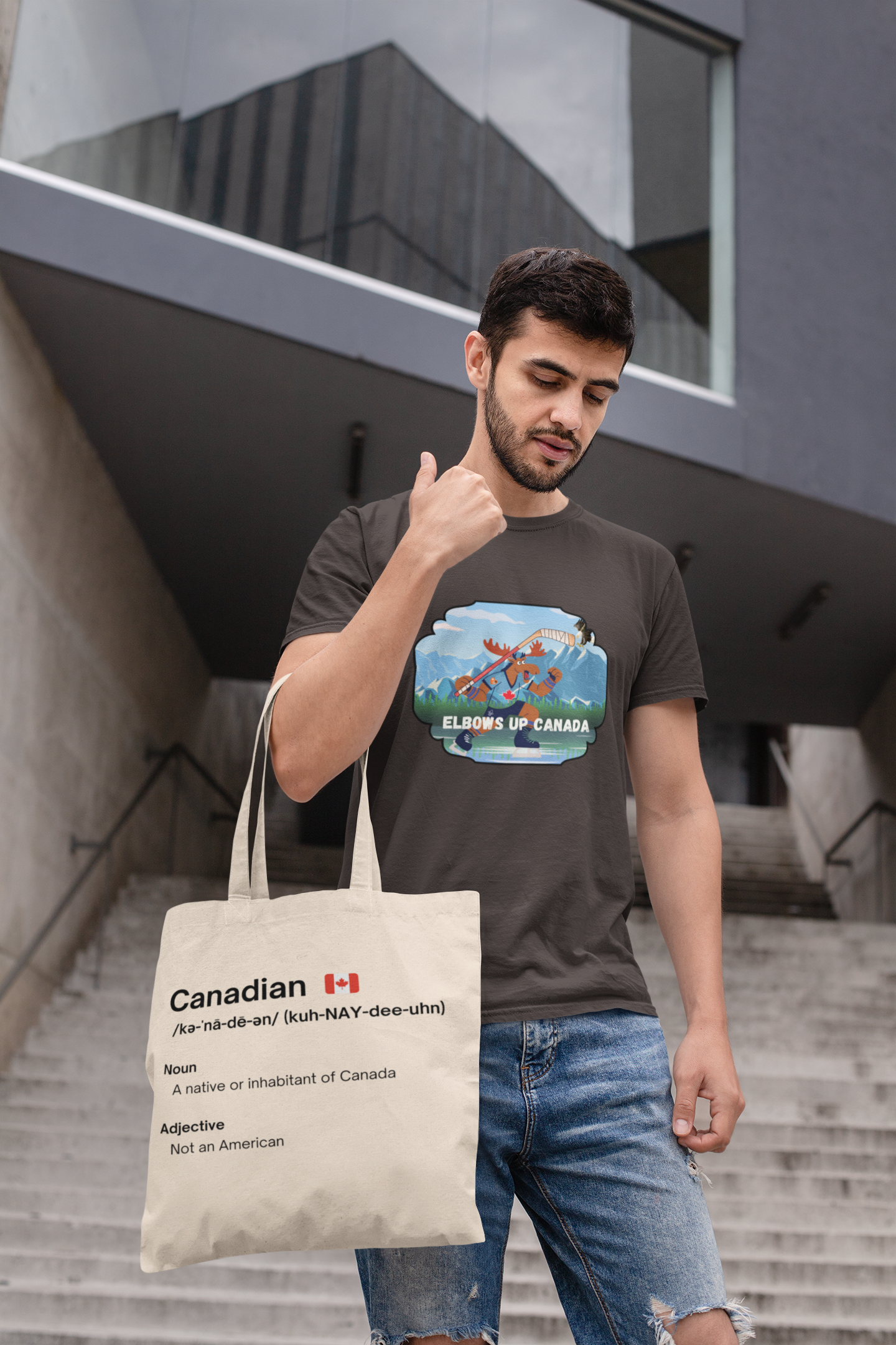 Canadian NOT American Canvas Tote