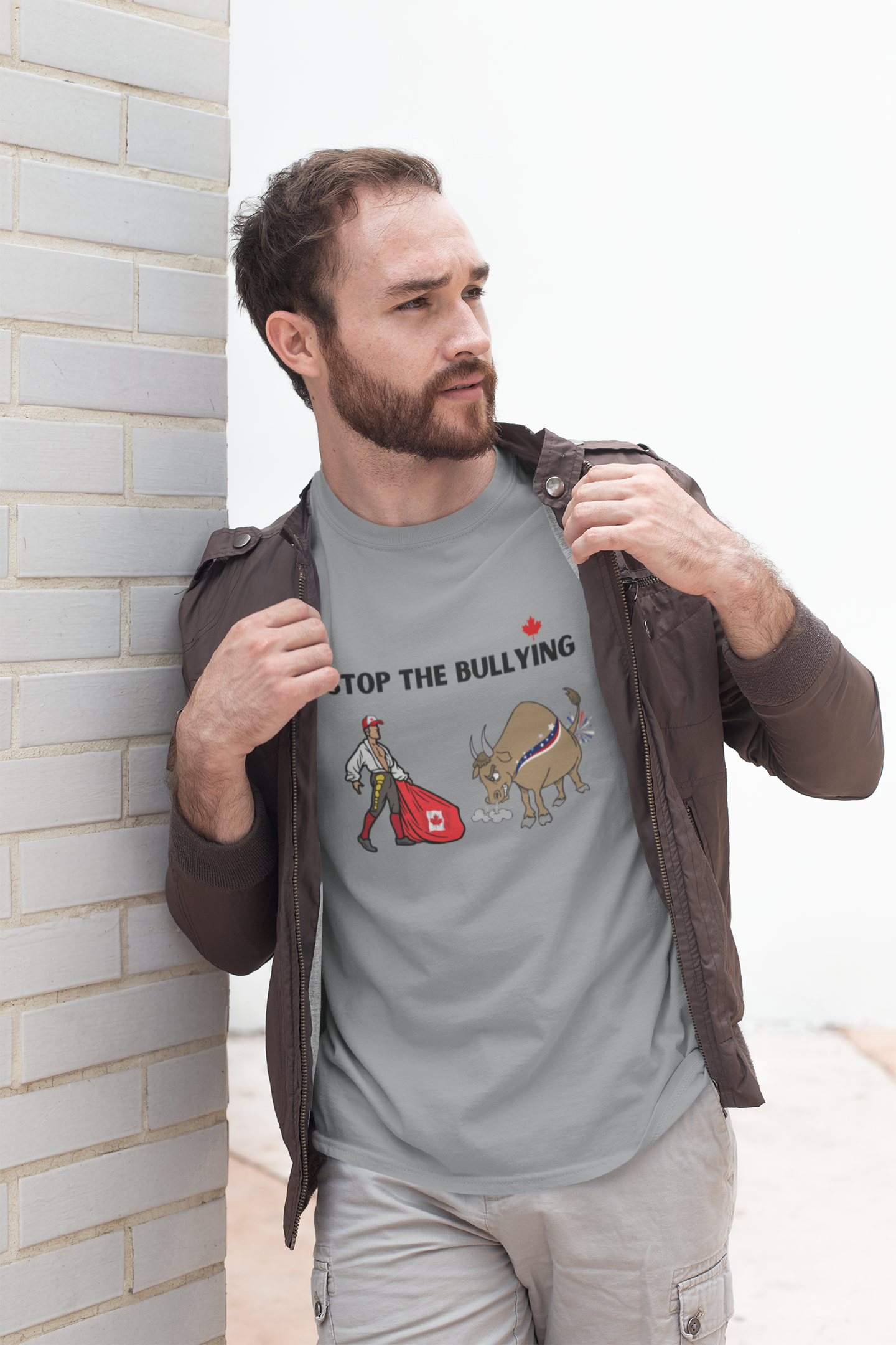 Stop Bullying Classic Unisex Crewneck T-shirt | Gildan® 6400 - Rowantree Clothing and Accessories Inc