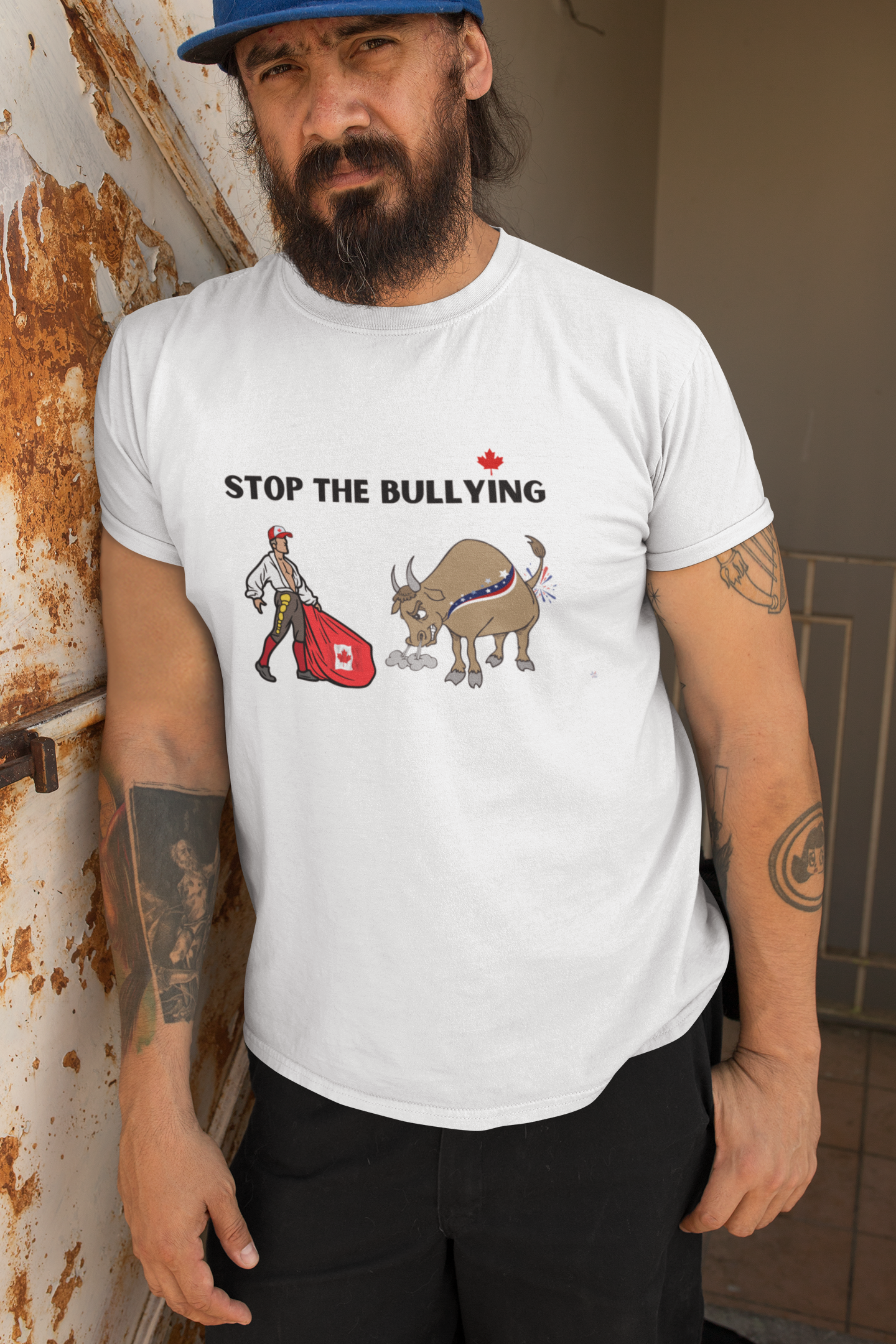 Stop Bullying Classic Unisex Crewneck T-shirt | Gildan® 6400 - Rowantree Clothing and Accessories Inc