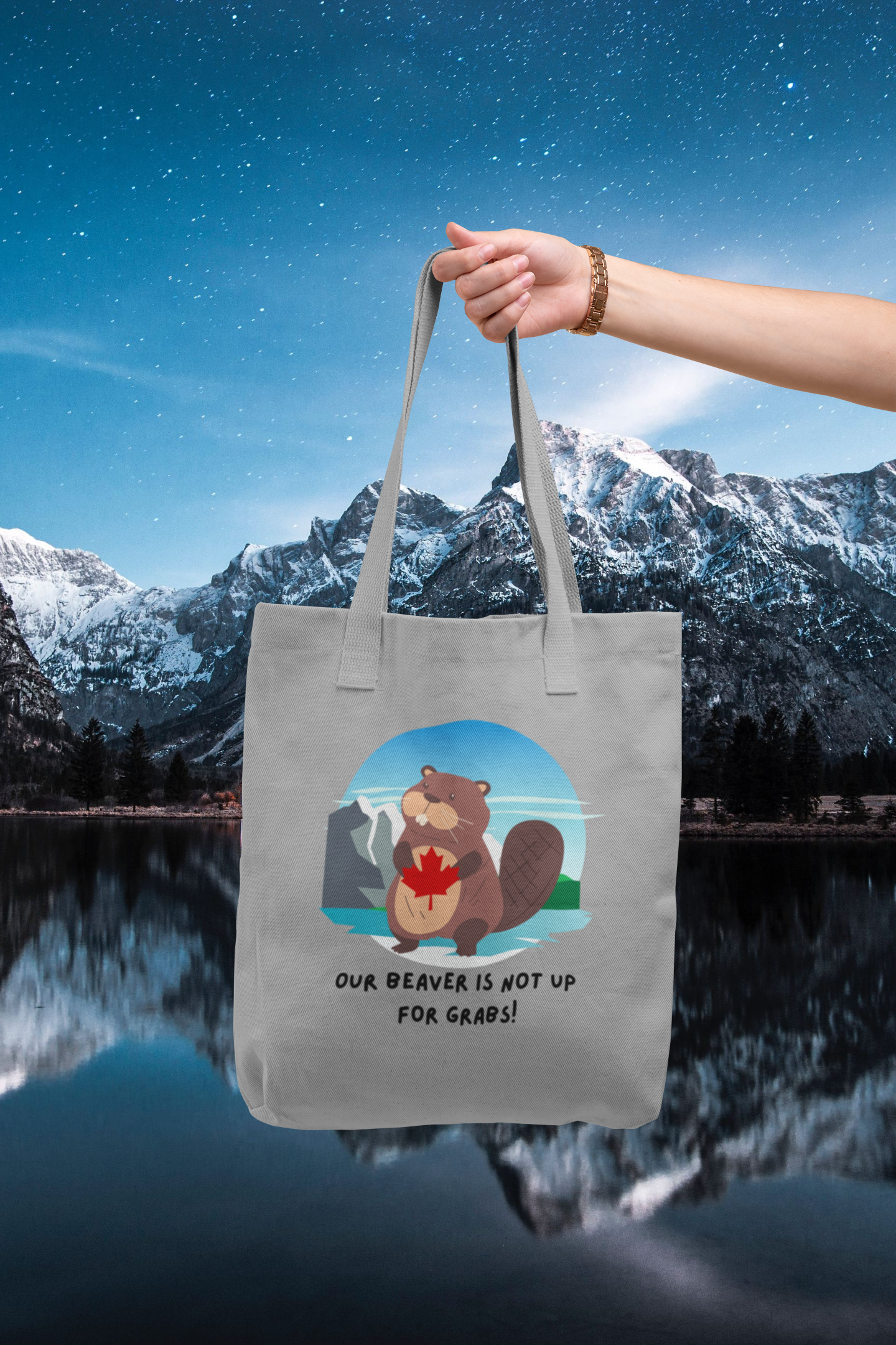 Our Beaver is Not Up For Grabs Canvas Tote